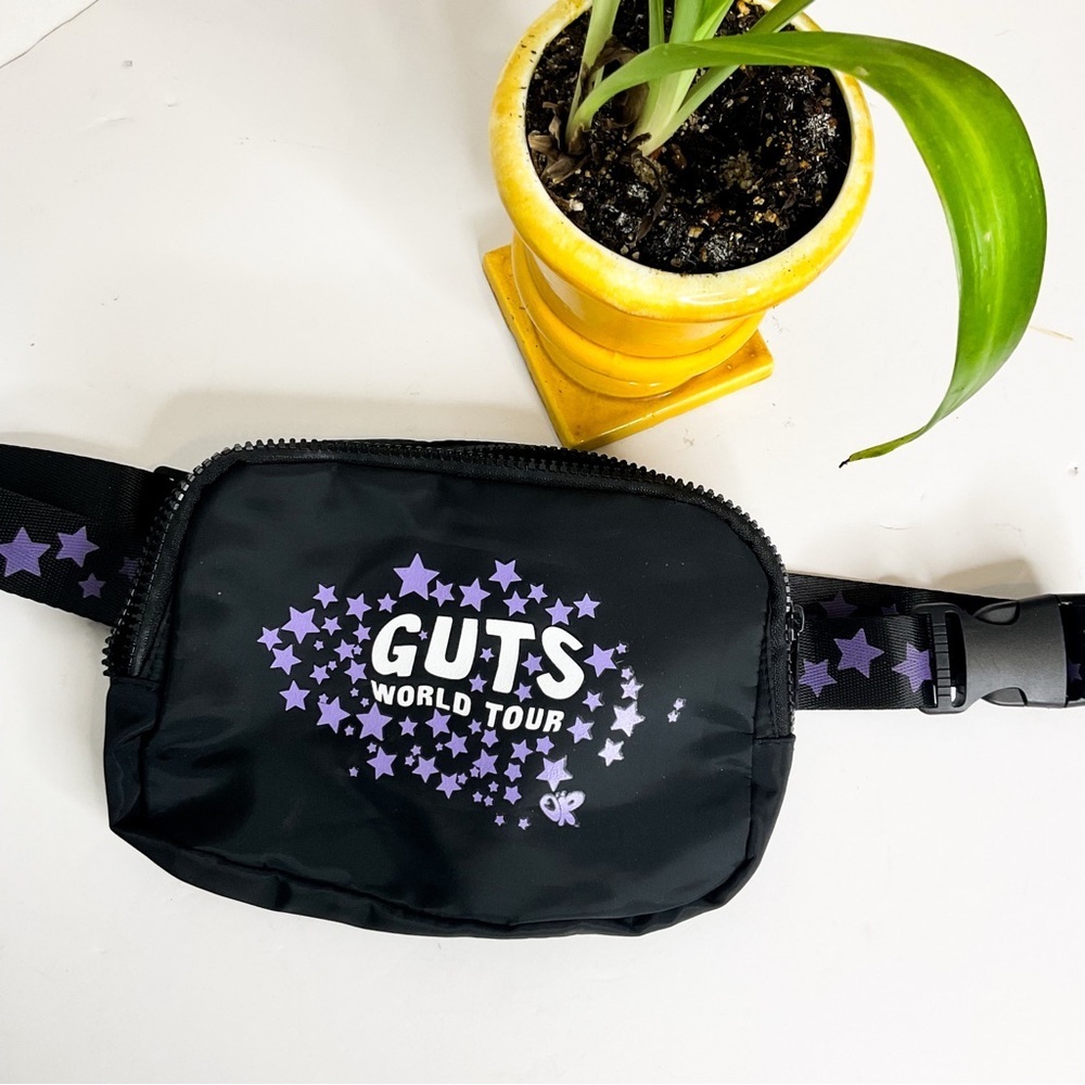 Olivia Rodrigo GUTS World Tour Black Fanny Pack